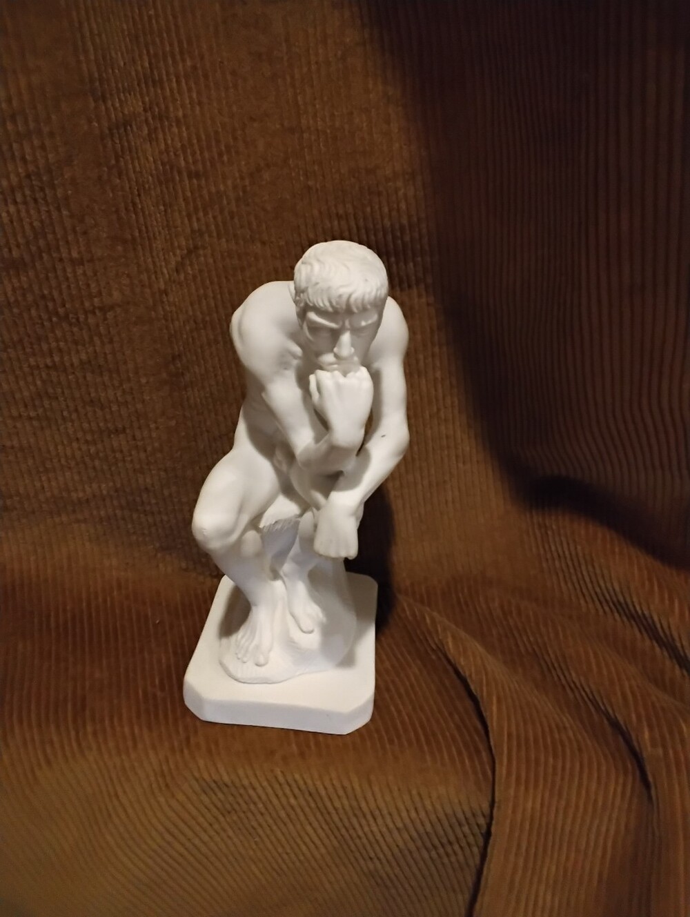 Small Vintage Souvenir Statue Of Rodin's The Thinker Firm Price*